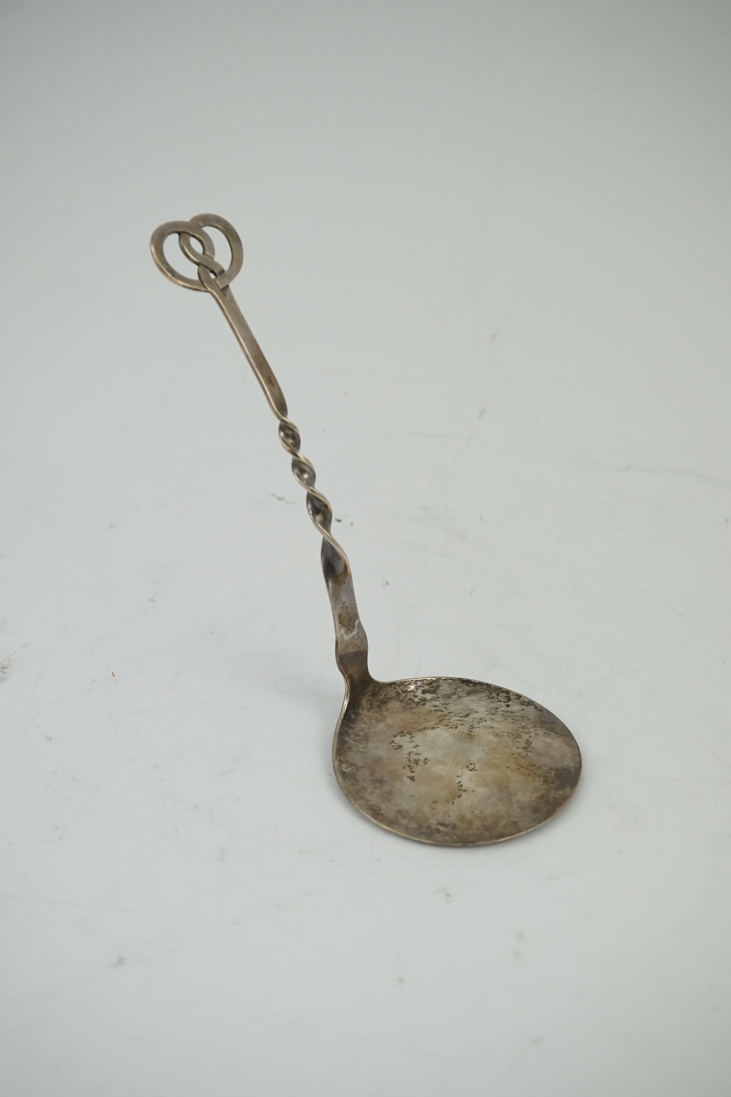 A George V Keswick School of Industrial Arts silver serving spoon, Chester, 1929, 17.5cm. Condition - fair